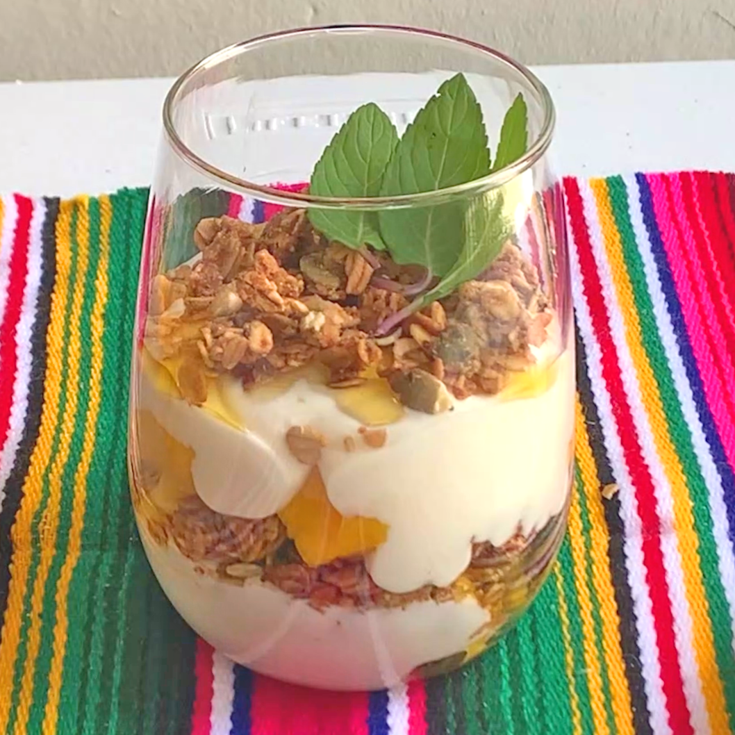 Mango Parfait with Natural Mexican Cream