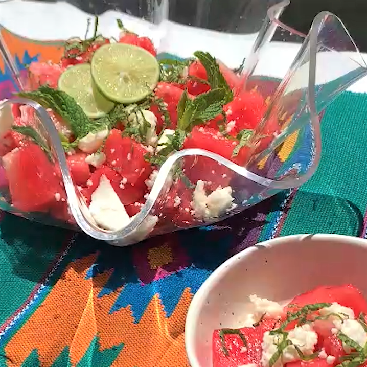 Watermelon Salad with Queso Fresco